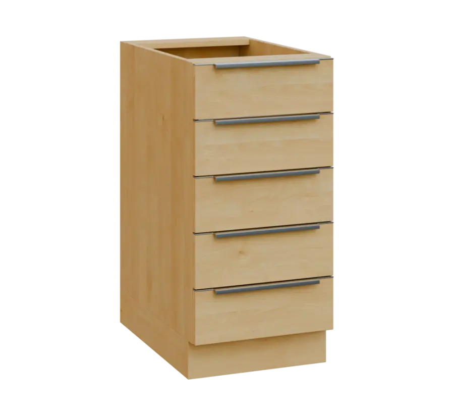 SIS - 4Z52 spodní skříňka, 5-zásuvková, 870x400x600, javor horský